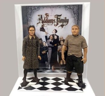 Wednesday and Pugsley Addams Puppets
