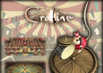 Circus Mouse Puppet with Drum and Symbols