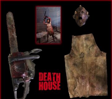 Leatherlace’s (Debbie Rochon) Costume and Chainsaw