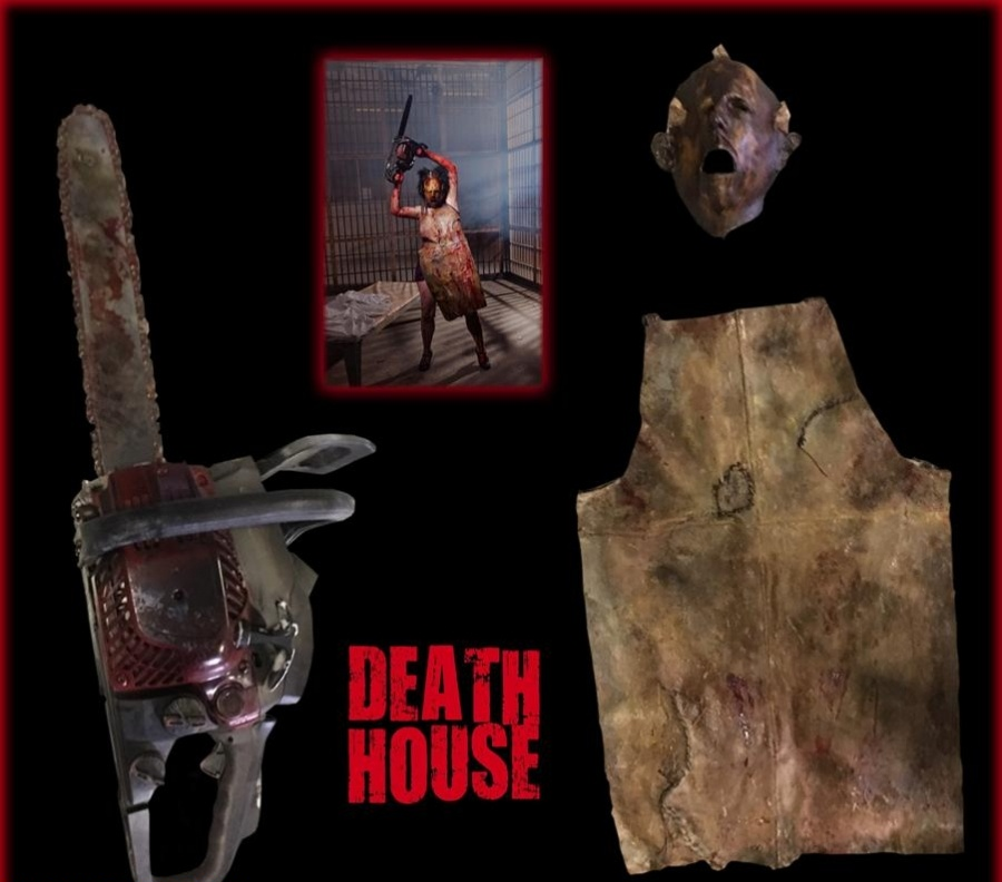 Leatherlace’s (Debbie Rochon) Costume and Chainsaw