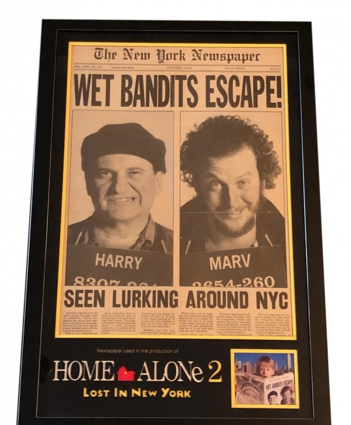 Wet Bandits Escape Newspaper