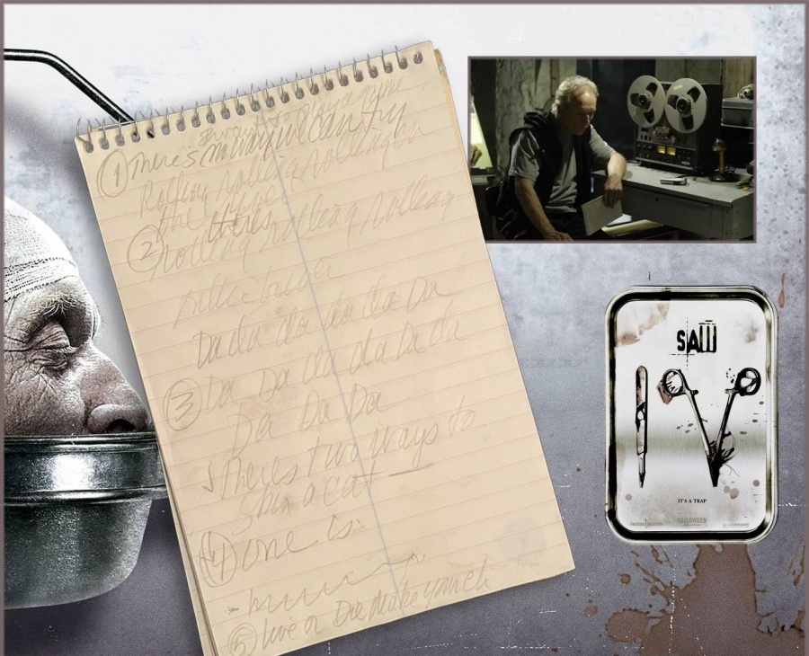 Jigsaw’s (Tobin Bell) Notepad
