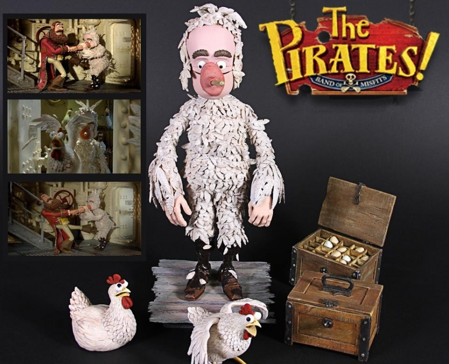 Charles Darwin (David Tennant) Stop-Motion Puppet & Props