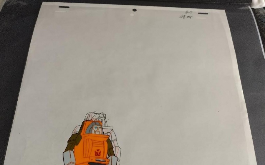 Original G1 Autobot Brawn Animation Cell